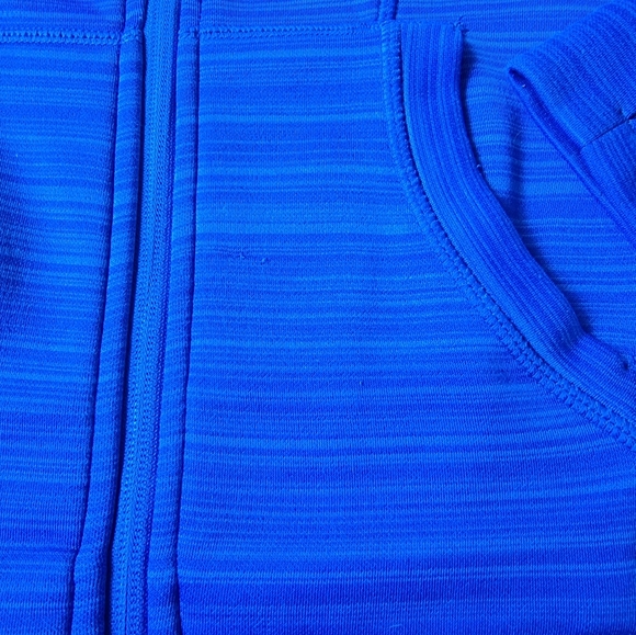 90 Degree Royal Blue Zippered Hoodie - Picture 9 of 10